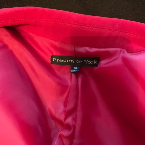 Preston & York Red Blazer Size 16 - Picture 4 of 8